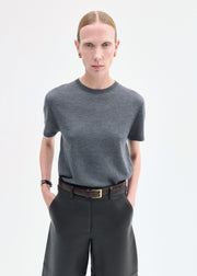 T-Shirt in Fine Cashmere - Grey - CO Collections